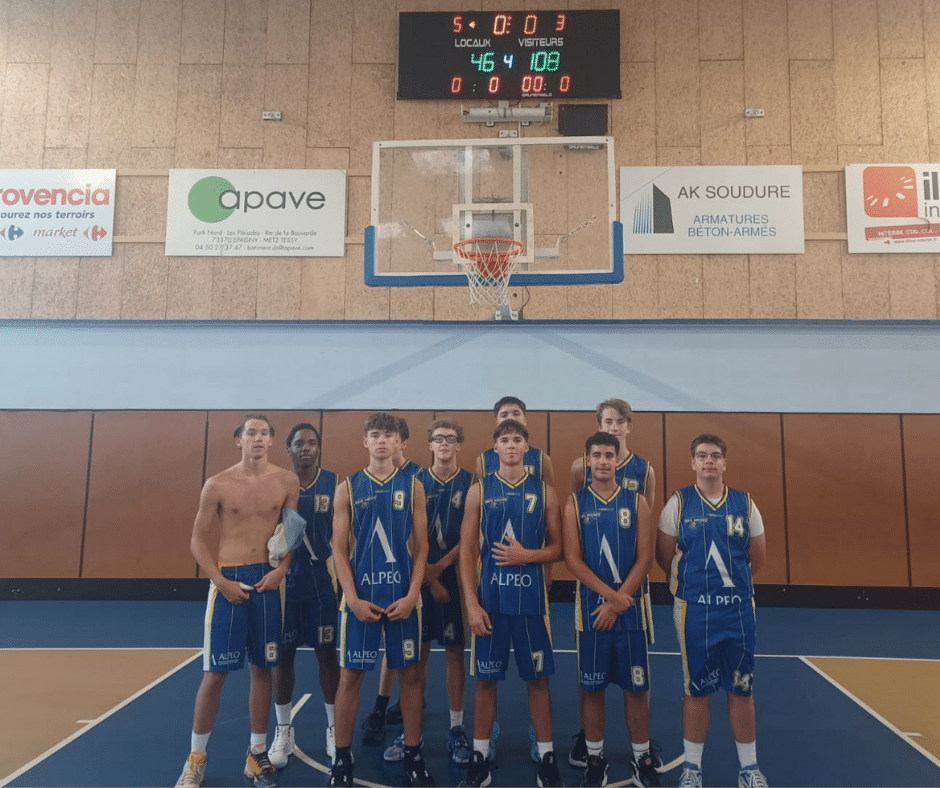 Equipe U17 m basket club pays rochois
